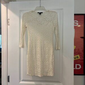 Forever 21 White Lace Bodycon Mini Dress